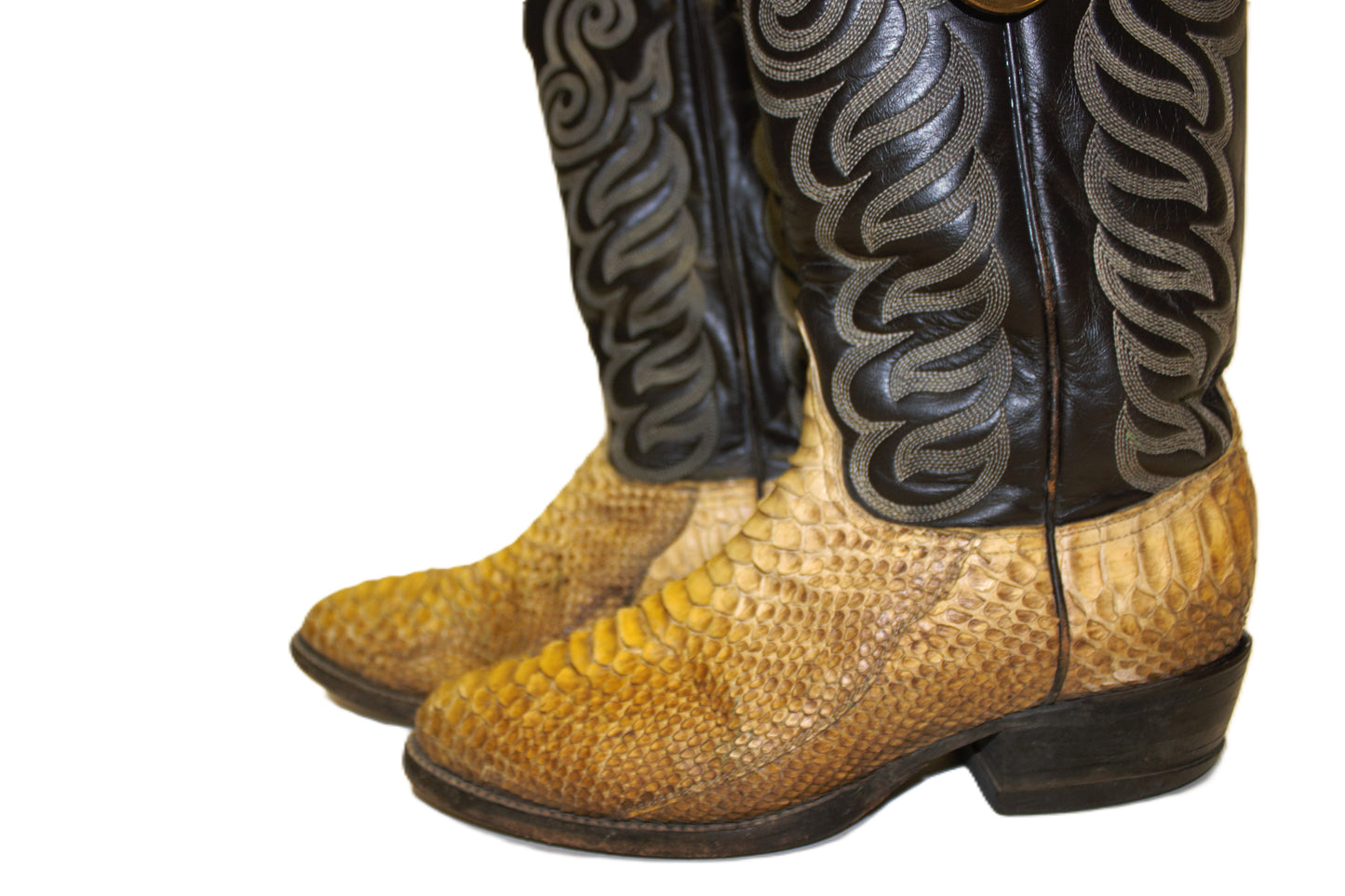 Python skin Cowboy Boots