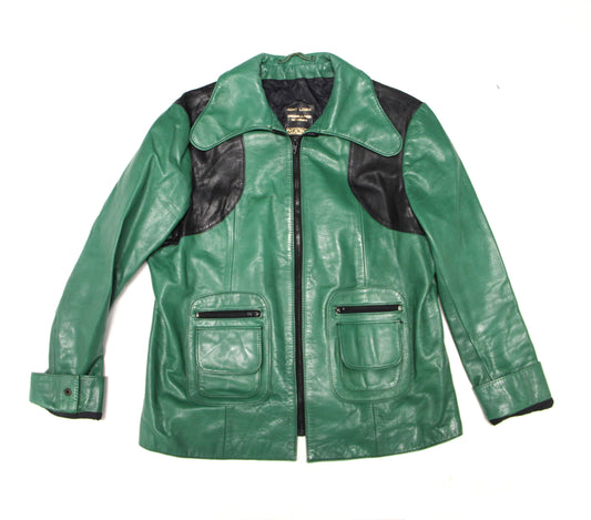 70's Green leather