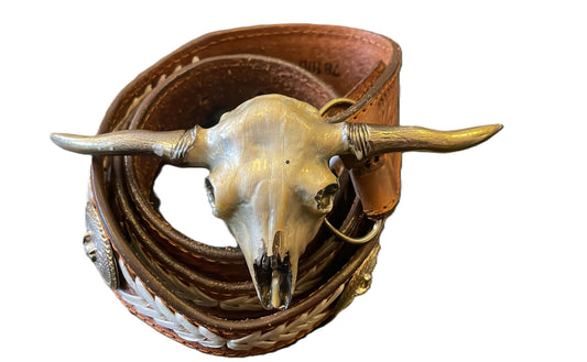 American Bronze Longhorn belt buckle