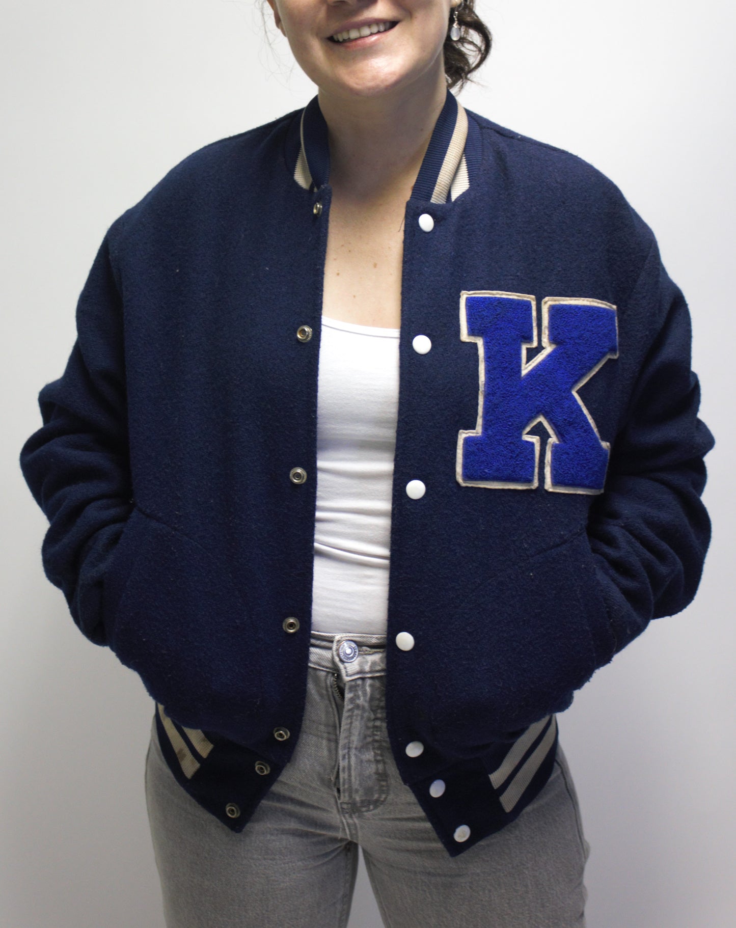 80's college veracity jacket