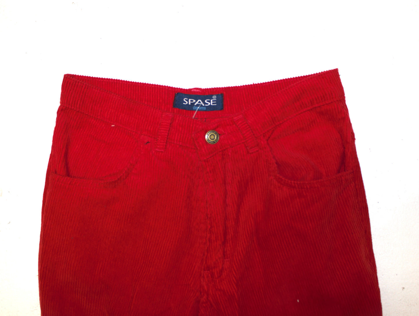 Red Corduroy Flares