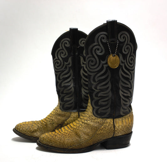 Python skin Cowboy Boots